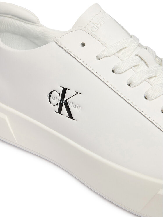 Calvin Klein Calvin Klein Sneakers Basket Cupsole Laceup Lth Ml YM0YM01460 Alb