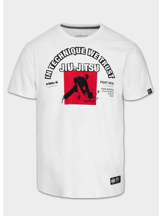 PITBULL PITBULL T-Shirt IN TECHNIQUE WE TRUST Biały Regular Fit