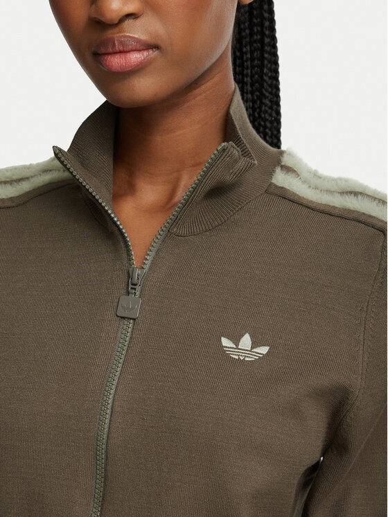 adidas adidas Kardigan Firebird KS7365 Beżowy ciemny Slim Fit