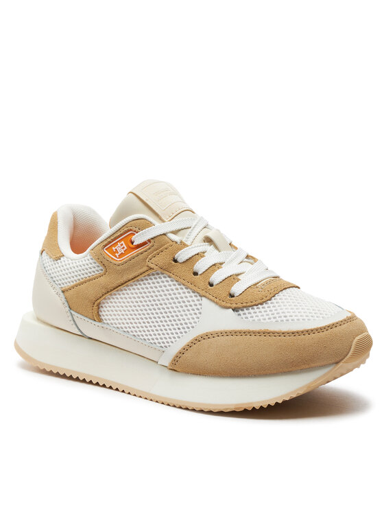 Tommy Hilfiger Tommy Hilfiger Laisvalaikio batai Essential Elevated Runner FW0FW07700 Écru