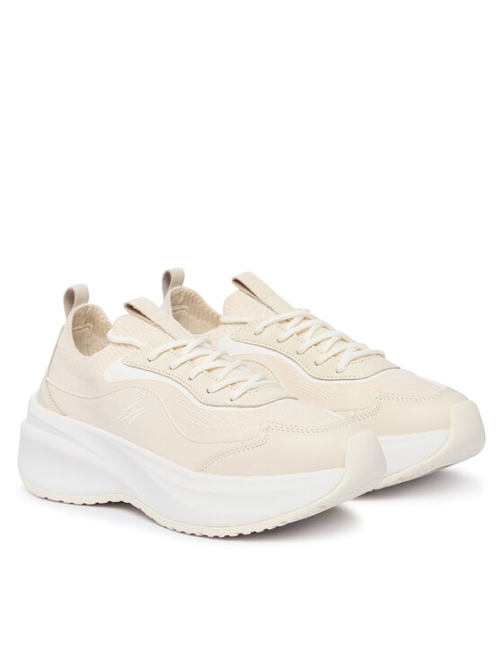 Tommy Hilfiger Tommy Hilfiger Sneakers TH Wave Runner FW0FW09484 Creme