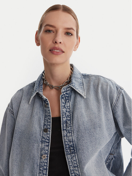 G-Star Raw G-Star Raw дънкова риза D26853-D536-G339 Син Oversize