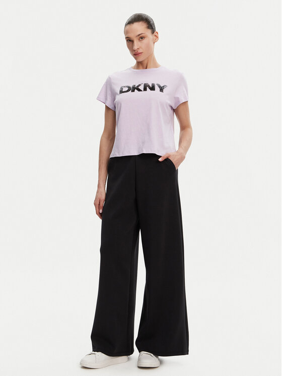 DKNY Sport DKNY Sport T-shirt DP4T1035 Ljubičasta Regular Fit