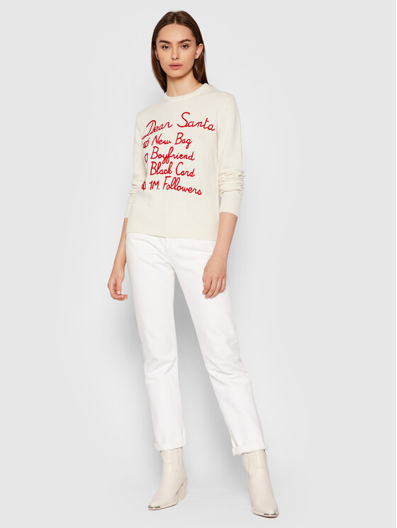 Maglione New Queen QUE0010 EMLS10 Bianco Regular