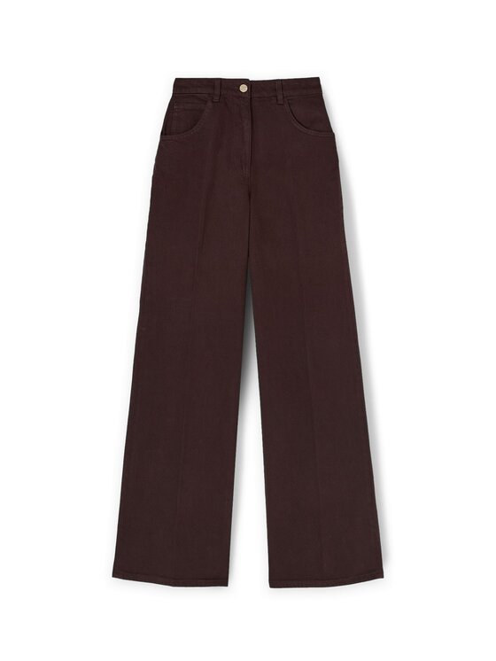 Motivi Motivi Pantaloni di tessuto P748Q004060N022 Marrone Over Fit