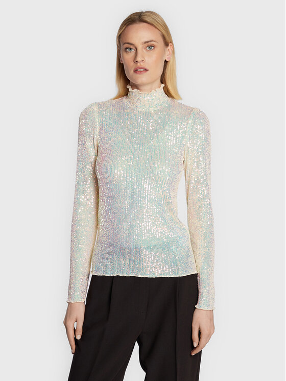 Blusa Candytuft Hanni BBW3079 Beige Slim Fit