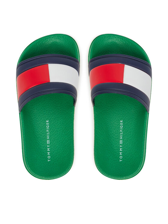 Tommy Hilfiger Tommy Hilfiger Шльопанці T3X0-33915-1172 Зелений