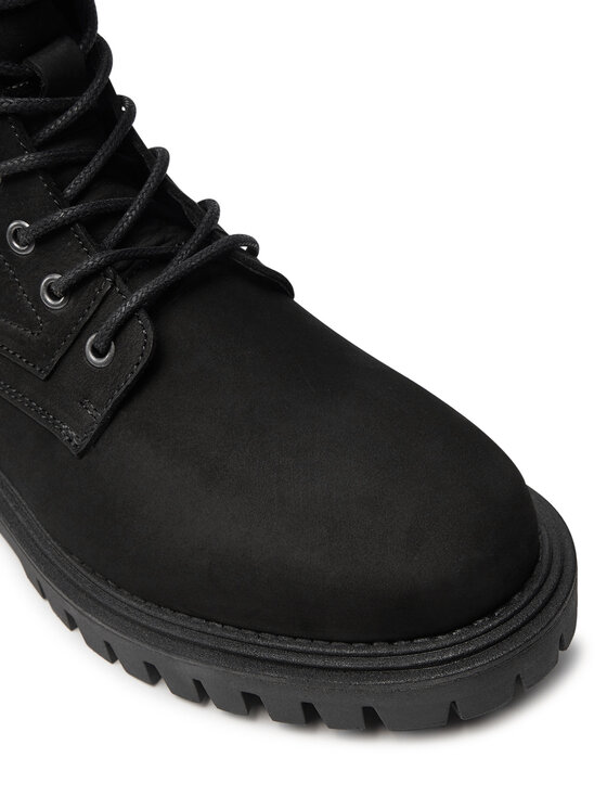 Tommy Hilfiger Tommy Hilfiger Turistická obuv Casual Hilfiger Chunk Z Nbk Boot FM0FM05149 Černá