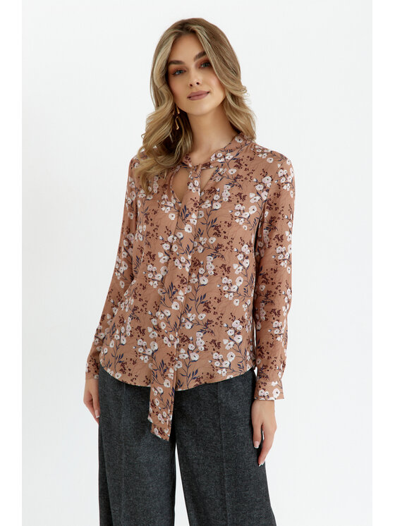 Stylove Stylove Halenka S389 Béžová Curvy Fit