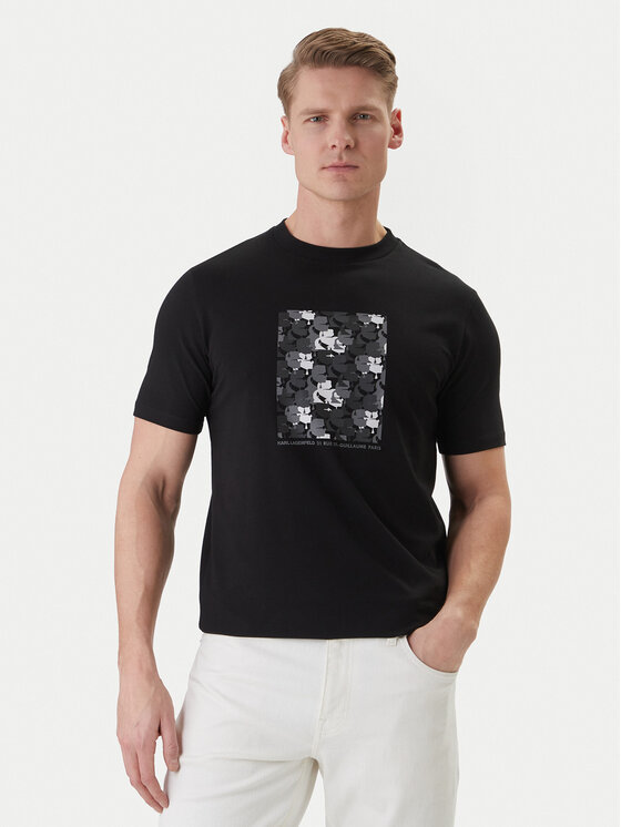 KARL LAGERFELD KARL LAGERFELD T-Shirt 755037 562221 Czarny Loose Fit
