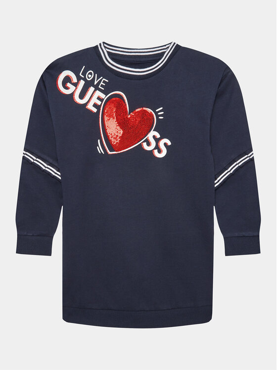 Guess Guess Vsakodnevna obleka K3YK21 KA6R0 Mornarsko modra Regular Fit