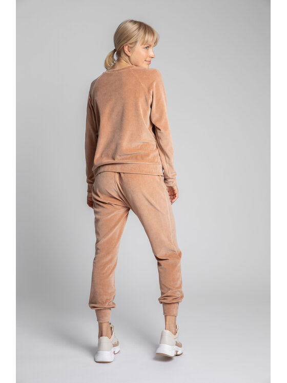 LaLupa LaLupa Bluza LA139 Beżowy Comfort Fit