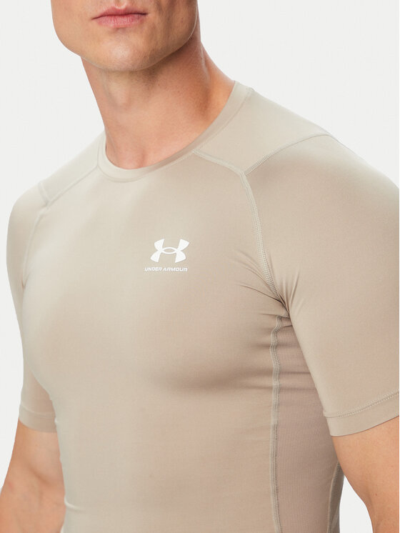 Under Armour Under Armour Technisches T-Shirt Ua HeatGear® Armour 1361518 Beige Slim Fit