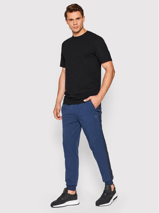 Guess Guess Футболка Z2YI12 JR06K Чорний Regular Fit
