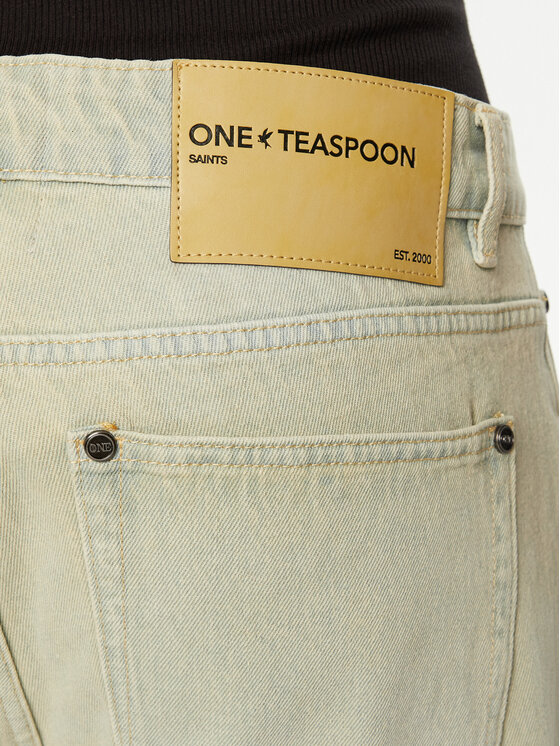One Teaspoon One Teaspoon Blugi Saints 26698 Albastru celest Boyfriend Fit