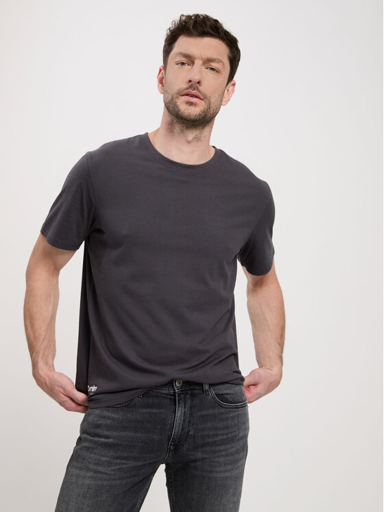 Cross Jeans Cross Jeans T-Shirt 16013-021 Szary Regular Fit