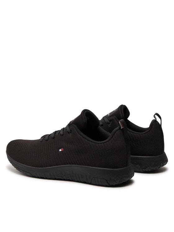 Tommy Hilfiger Tommy Hilfiger Sneakers Corporate Knit Rib Runner FM0FM02838 Negru