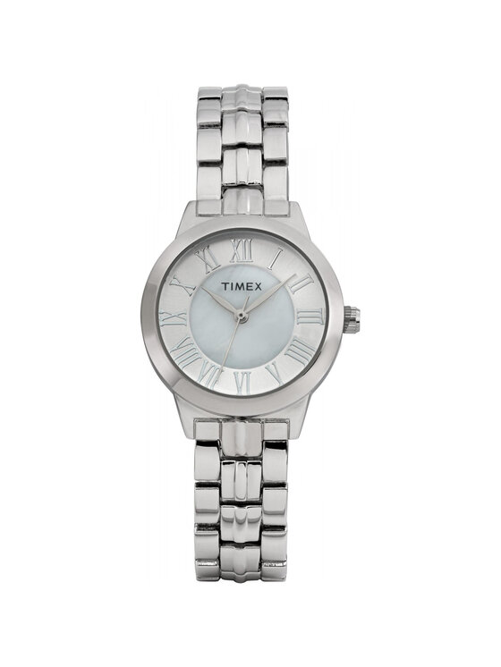 Timex Timex Zegarek TW2Y38400 Srebrny
