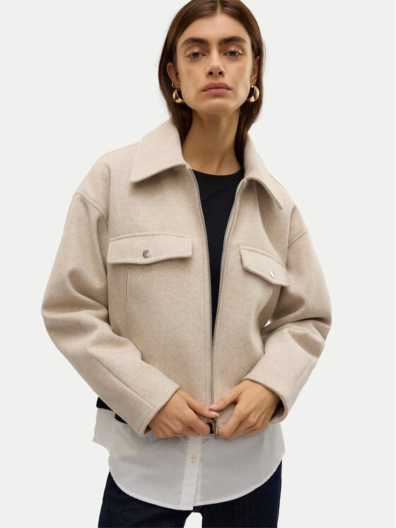Vero Moda Vero Moda Átmeneti kabát Fortune 10321977 Bézs Regular Fit
