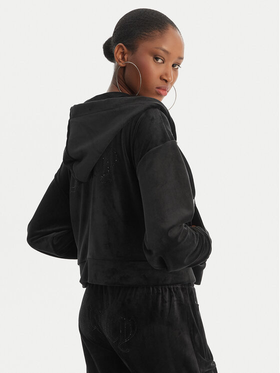 Juicy Couture Juicy Couture Bluză Iccle JCWAS126304 Negru Oversize