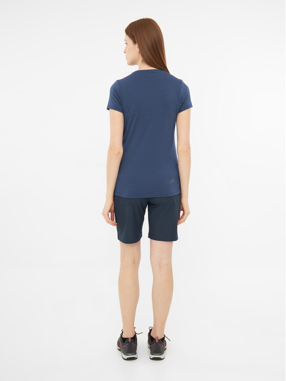Viking Viking T-Shirt Lenta Bamboo Light Lady Granatowy Regular Fit