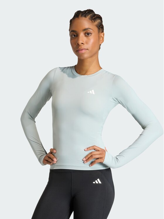 adidas adidas Koszulka techniczna 159091 Zielony Fitted Fit