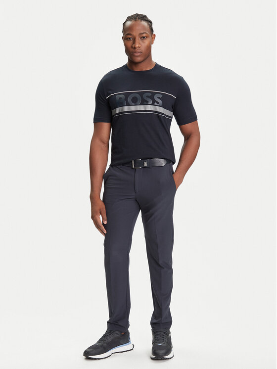 BOSS BOSS Póló Iconic Zone 50550113 Sötétkék Regular Fit