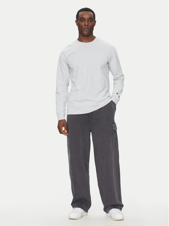 Champion Champion Marškinėliai ilgomis rankovėmis 221164 Pilka Loose Fit