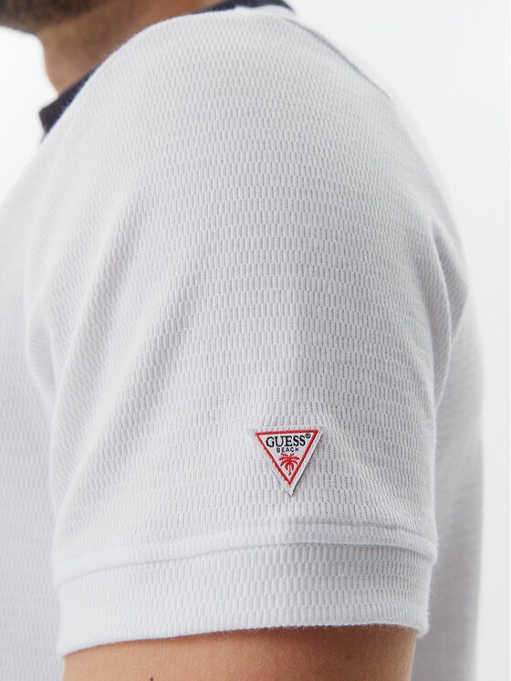 Guess Guess Polo F5GP01 KC5Y1 Biały Regular Fit