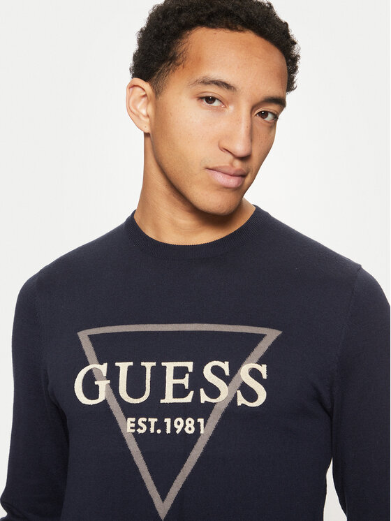 Guess Guess Pullover M5RR02 Z3KI1 Dunkelblau Regular Fit