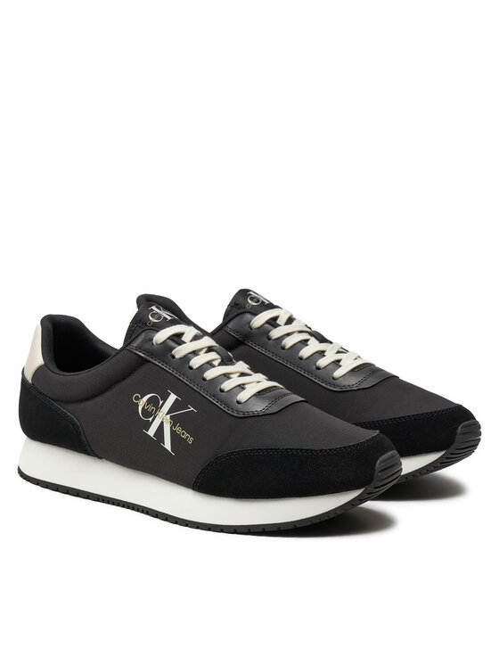 Calvin Klein Jeans Calvin Klein Jeans Sneakers Retro Runner Low Mix Mtl YM0YM01032 Schwarz