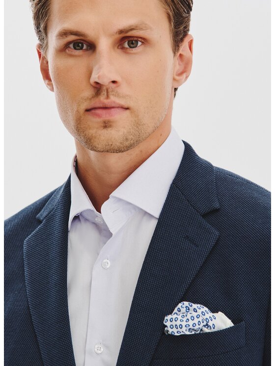 Pako Lorente Pako Lorente Marynarka P25WF-3X-015 Granatowy Slim Fit