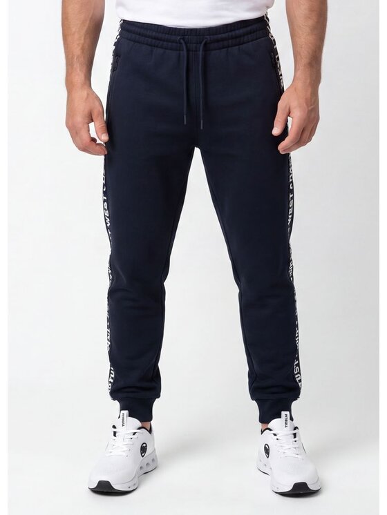 PITBULL PITBULL Spodnie dresowe ARBOR TAPE Granatowy Regular Fit