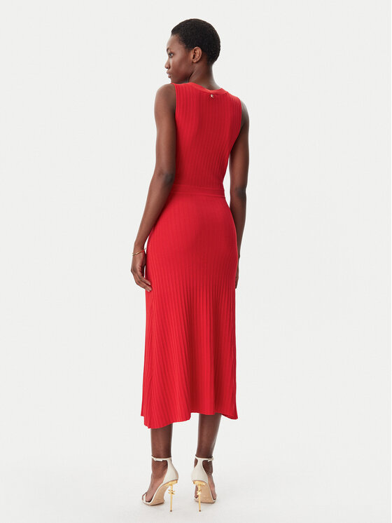 LOLA CASADEMUNT LOLA CASADEMUNT Džemper haljina LS2516003 Crvena Regular Fit