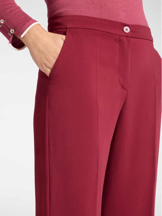Elena Mirò Elena Mirò Pantaloni di tessuto P165P200368N067 Bordeaux Regular Fit