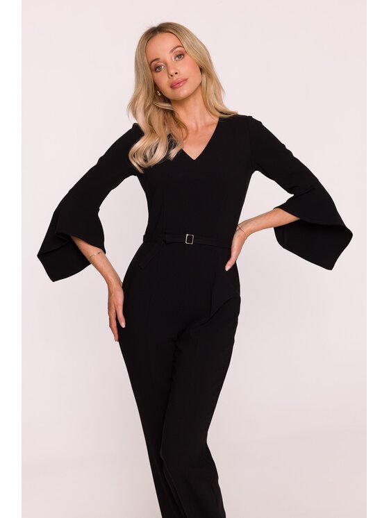 Stylove Stylove Kombinezon S416 Czarny A-Line Fit