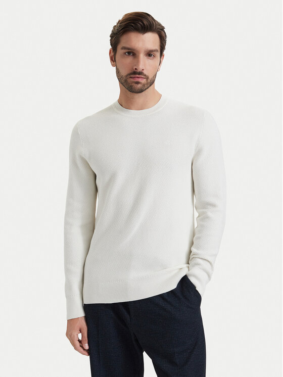 Calvin Klein Calvin Klein Megztinis LV04LF304G Kreminė Regular Fit