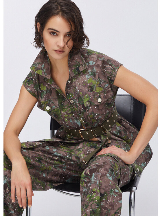 Liu Jo Liu Jo Gilet WA6341T433AP9360 Verde Regular Fit