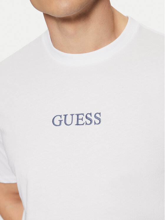 Guess Guess T-Shirt M5RI58 K9RM1 Biały Regular Fit