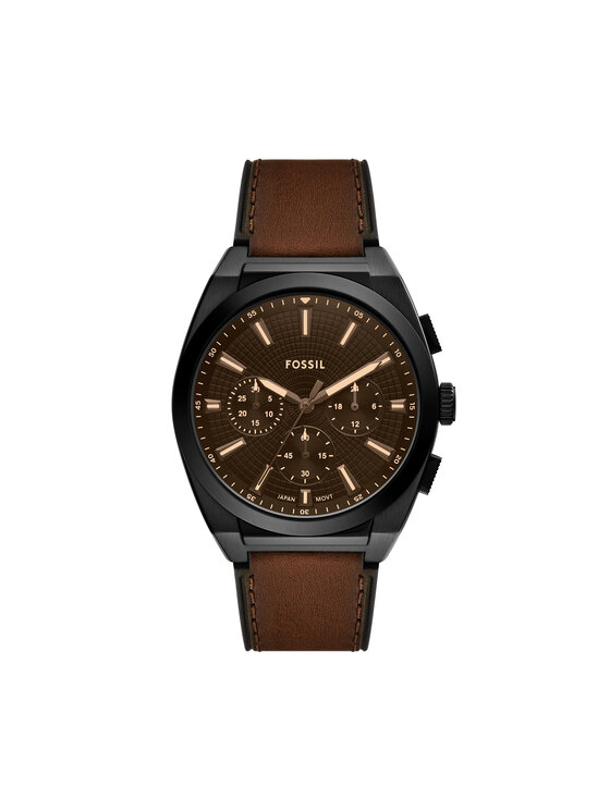Fossil Fossil Zegarek FS6108 Brązowy