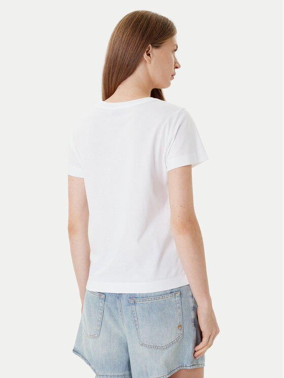 PINKO PINKO T-Shirt Basico 100373 A2RE Bílá Regular Fit