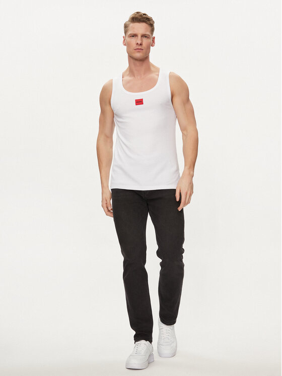 HUGO Hugo Tank top marškinėliai Edge 50515657 Balta Regular Fit