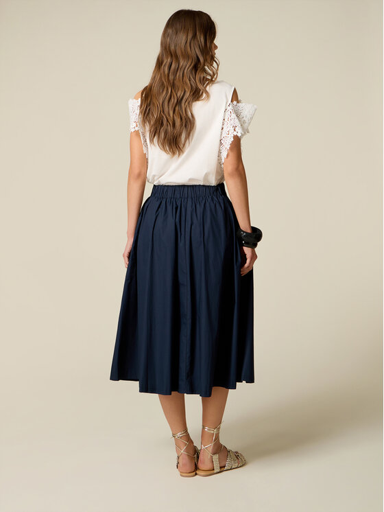 Oltre Oltre Gonna midi 1001J000295N034 Blu Regular Fit