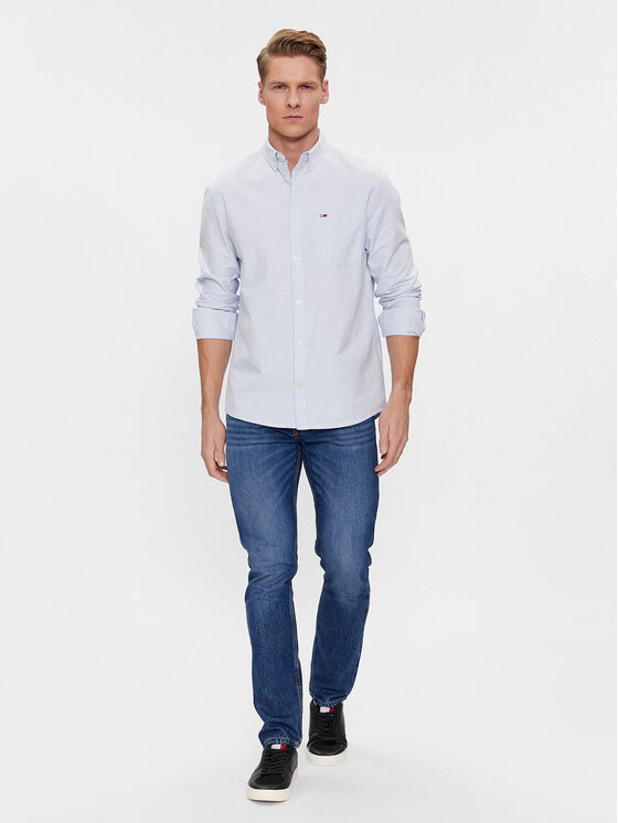 Tommy Jeans Tommy Jeans Košulja Oxford DM0DM18335 Svijetloplava Regular Fit