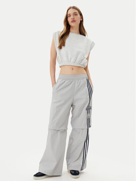 adidas adidas Sportinės kelnės Adibreak JJ3122 Pilka Regular Fit