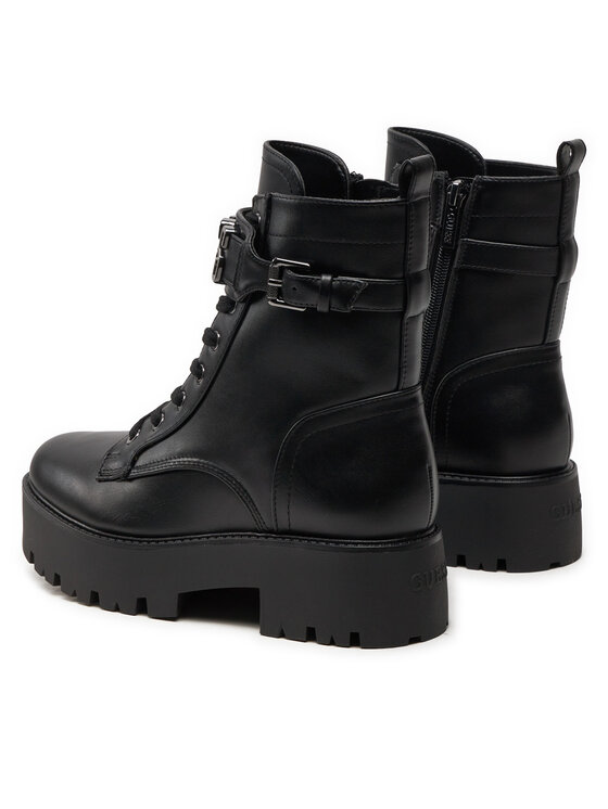 Guess Guess Botki Vaires FLTSOM ELE10 Czarny