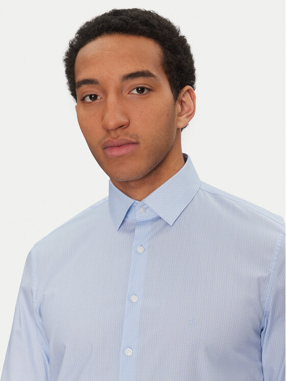 Calvin Klein Calvin Klein Koszula K10K114312 Niebieski Slim Fit