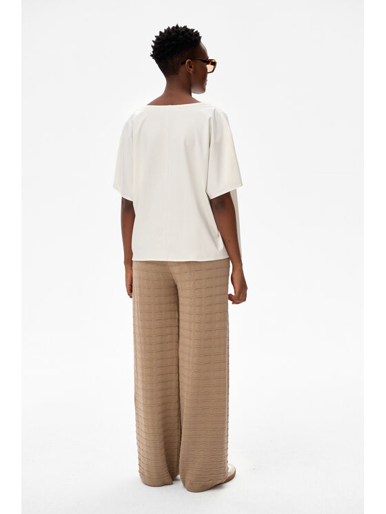 blue shadow blue shadow Bluzka Binni Écru Regular Fit