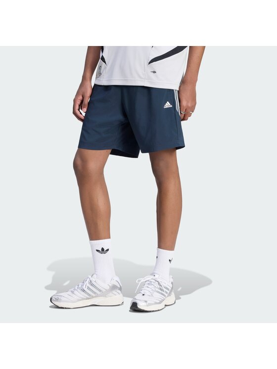 adidas adidas Szorty materiałowe 159225 Błękitny Regular Fit