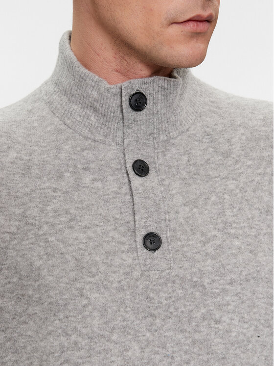 Calvin Klein Calvin Klein Sweter K10K111960 Szary Regular Fit